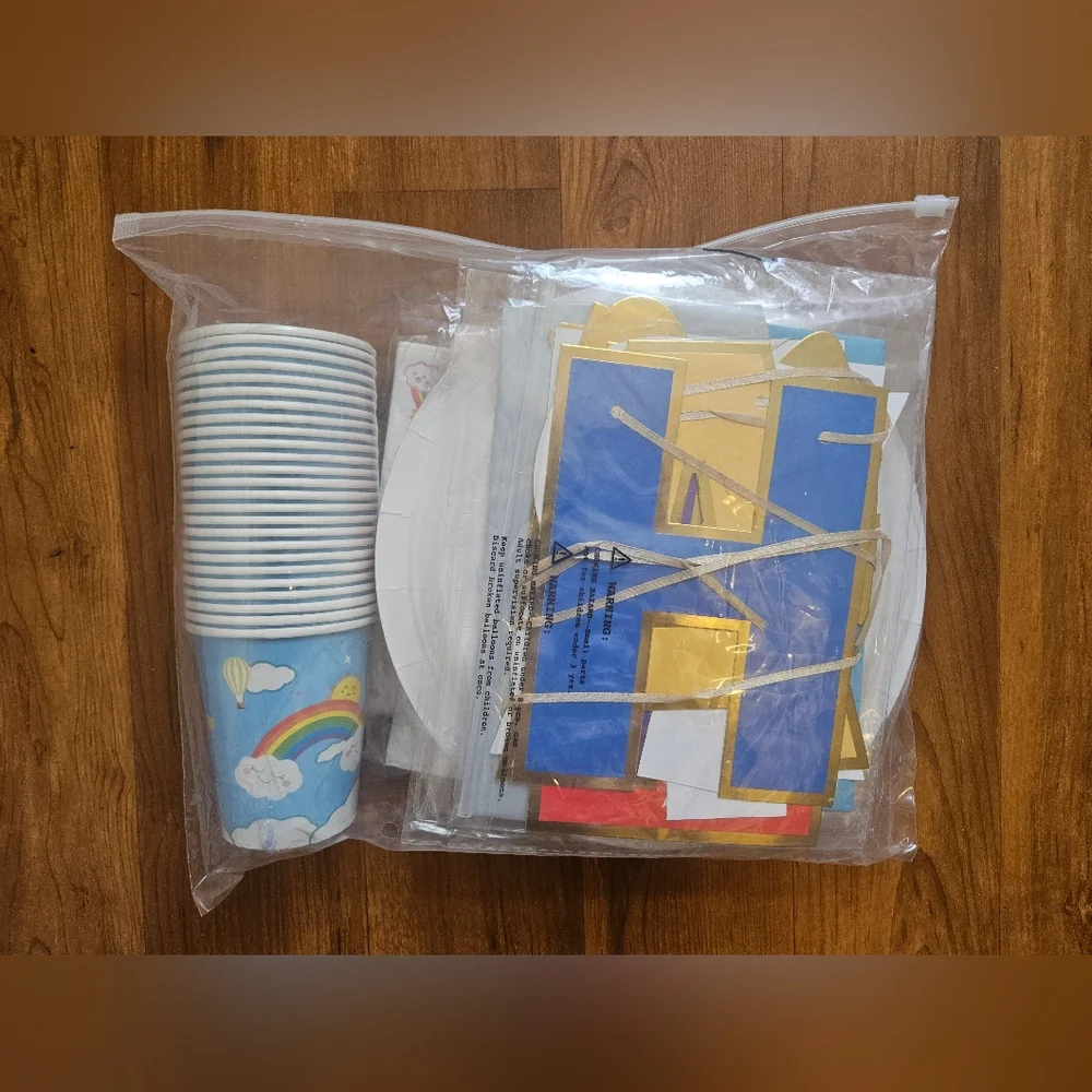 Rainbow Party Supplies Set
